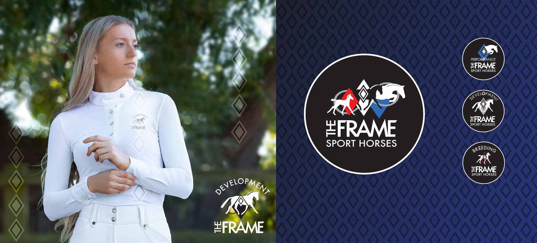 The Frame Sport Horses | Crafting a rebrand that stands for a lifecycle of excellence for the sport horse and competitive equestrian.